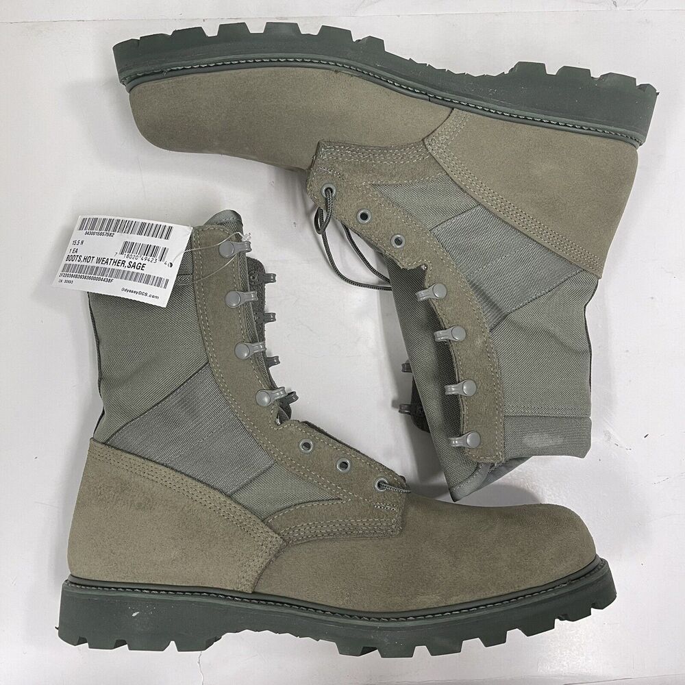 Thorogood Hot Weather Sage Steel Toe Boot Size 15 1/2 N RecycledFashionShopCom - Picture 3 of 16